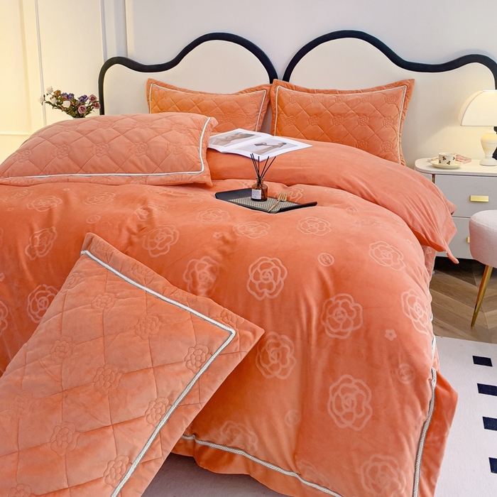 91家纺网 家纺一手货源 找家纺 （总）优乐家纺 2025新款高克重宝宝绒夹棉床盖系列单枕套