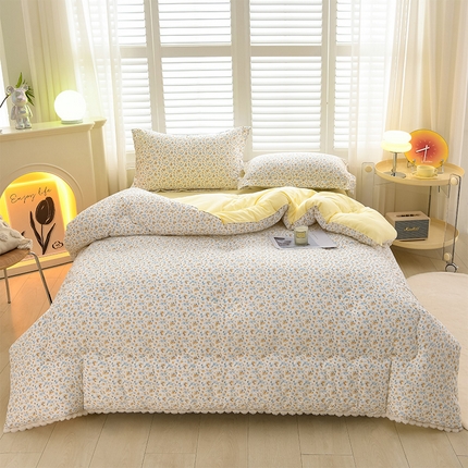 91家纺网 家纺一手货源 找家纺 （总）圣靓家纺 2025新款加厚保暖云朵棉毛球冬被