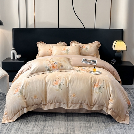 91家纺网 家纺一手货源 找家纺 （总）舒慕 2025新款天丝棉数码印花四件套