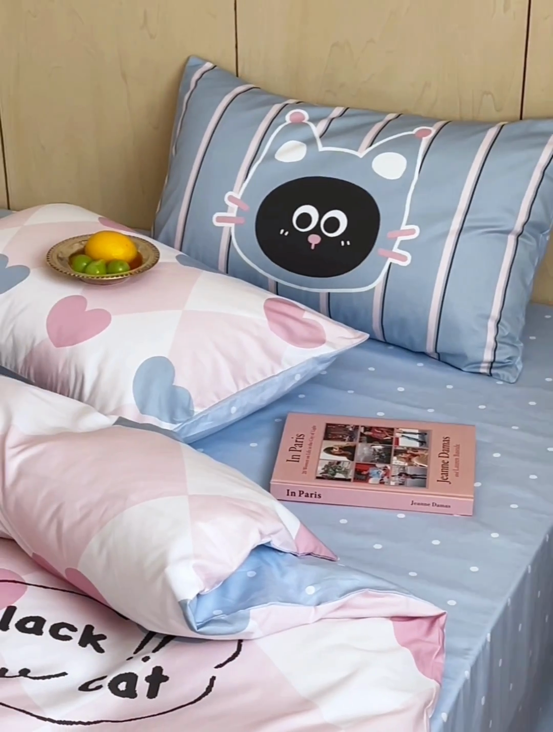 91家纺网 家纺一手货源 找家纺 （总）2024新款40S设计师款全棉大版趣味印花系列四件套