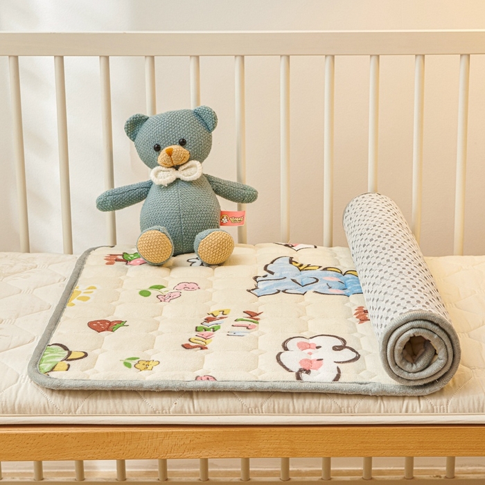 91家纺网 家纺一手货源 找家纺 富馨莱 2024新款牛奶绒幼儿园床垫加厚5D透气 淘气恐龙