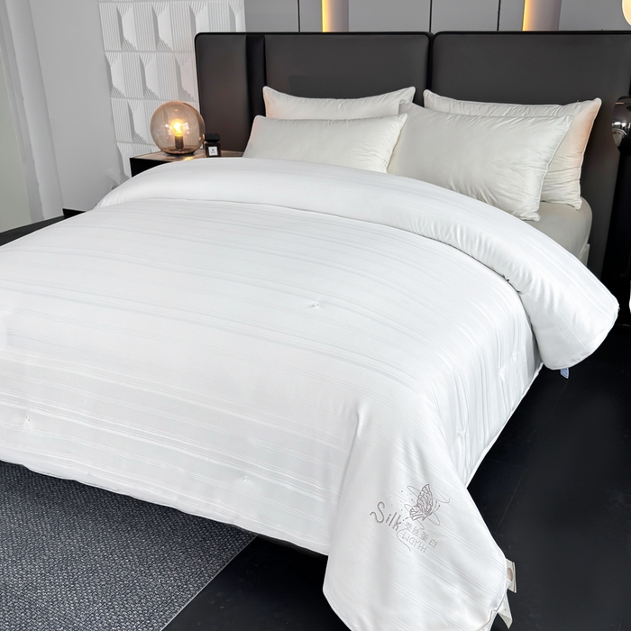 91家纺网 家纺一手货源 找家纺 美伦美 2024新款全棉提花 白色