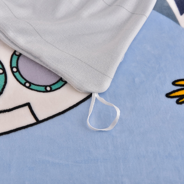 91家纺网 家纺一手货源 找家纺 晚静家纺 2024新款8.5斤牛奶绒金貂法莱绒床裙款保暖绒四件套 太空人