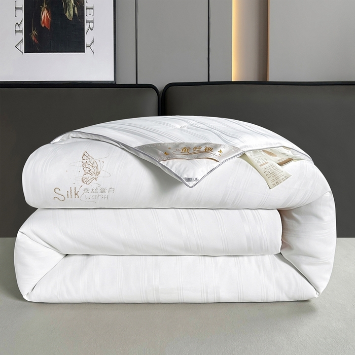 91家纺网 家纺一手货源 找家纺 美伦美 2024新款全棉提花 白色