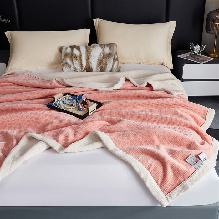 91家纺网 家纺一手货源 找家纺 2024新款雪妮尔四季毛毯毯子家用毛毛毯毯子 玉色