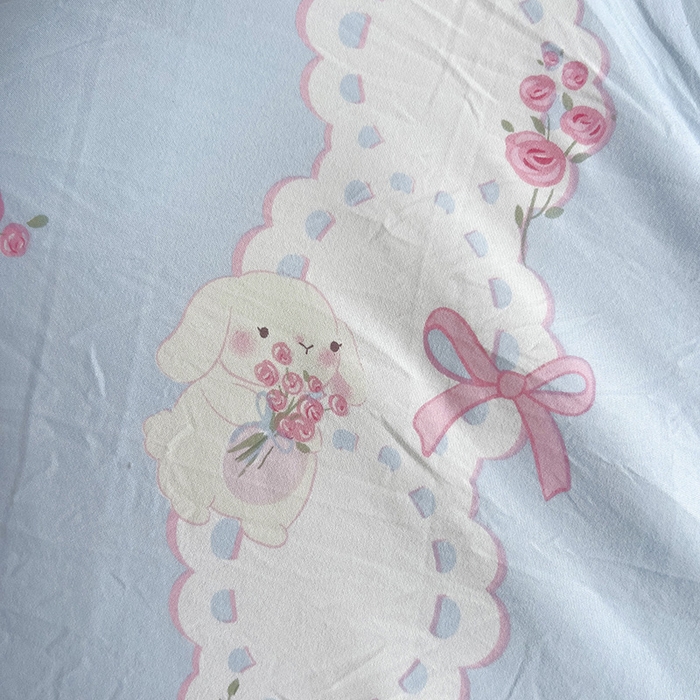 91家纺网 家纺一手货源 找家纺 星巴k家纺 2024新款A类超柔水洗棉印花四件套 半夏