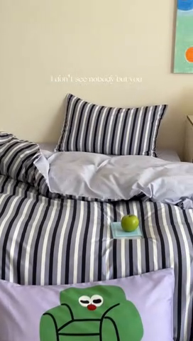 91家纺网 家纺一手货源 找家纺 2024新款40支13372全棉数码大版趣味系列四件套 休闲假日