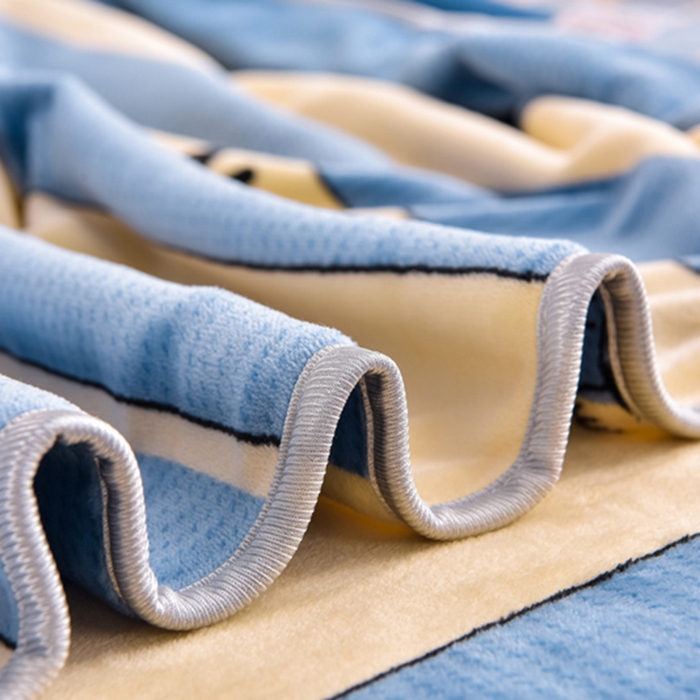 91家纺网 家纺一手货源 找家纺 晚静家纺 2024新款8.5斤牛奶绒金貂法莱绒床裙款保暖绒四件套 蓝色蒲公英