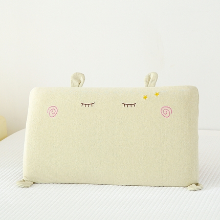 91家纺网 家纺一手货源 找家纺 （总）帛茗轩 2024新款彩棉款萌萌兔50*28*4/3cm欢迎批量下单，价格有优惠