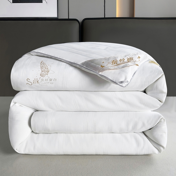 91家纺网 家纺一手货源 找家纺 美伦美 2024新款全棉提花 白色