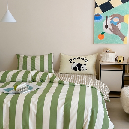 2024新款40支13372全棉数码大版趣味系列四件套 熊猫潘达