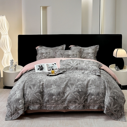 91家纺网 家纺一手货源 找家纺 （总）舒慕 2025新款天丝棉数码印花四件套