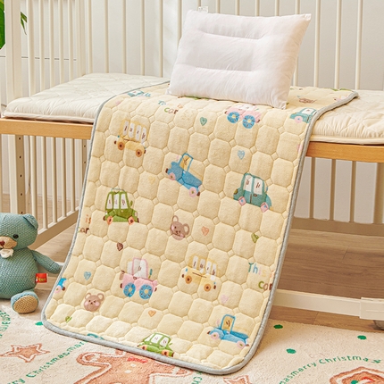 富馨莱 2024新款牛奶绒幼儿园床垫加厚5D透气 汽车乐园