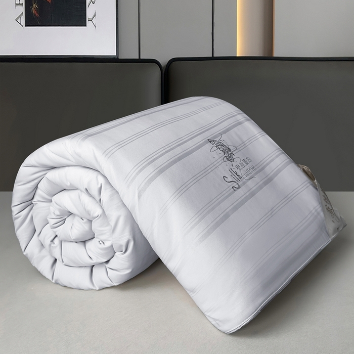 91家纺网 家纺一手货源 找家纺 美伦美 2024新款全棉提花 灰色