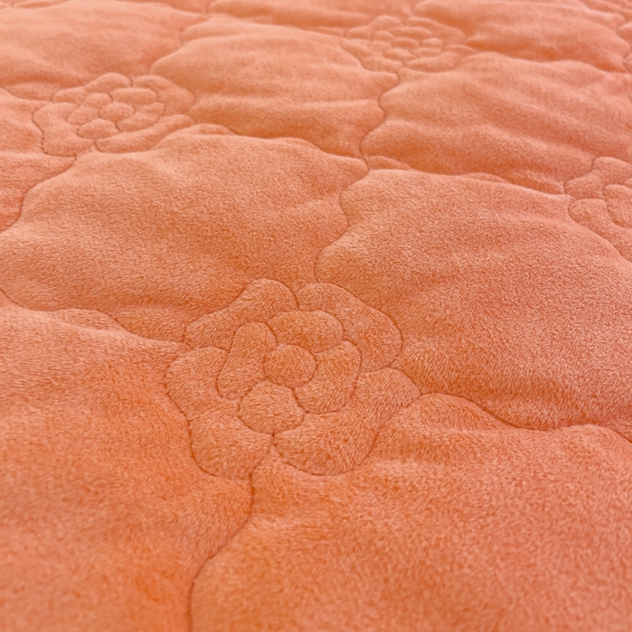 91家纺网 家纺一手货源 找家纺 优乐家纺 2025新款高克重宝宝绒夹棉床盖系列单枕套 爱丽丝-香橙橘