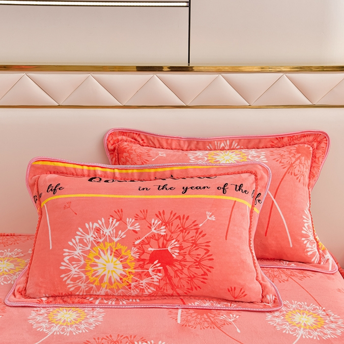 91家纺网 家纺一手货源 找家纺 绒品荟家纺 2025新款牛奶绒四件套 美好时光