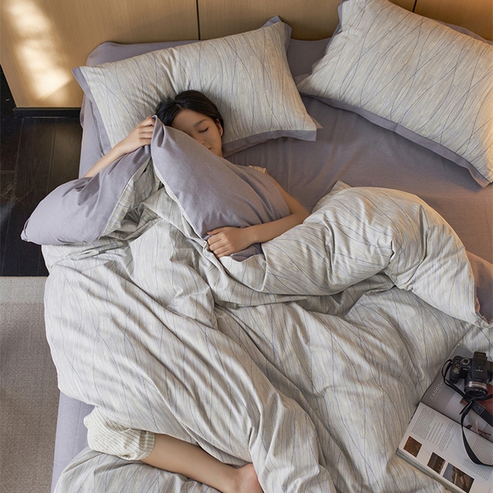 91家纺网 家纺一手货源 找家纺 2024新款全棉磨毛印花工艺款四件套 寻意