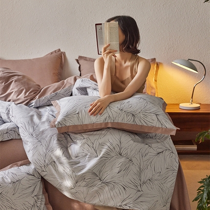 91家纺网 家纺一手货源 找家纺 （总）2024新款全棉磨毛印花工艺款四件套