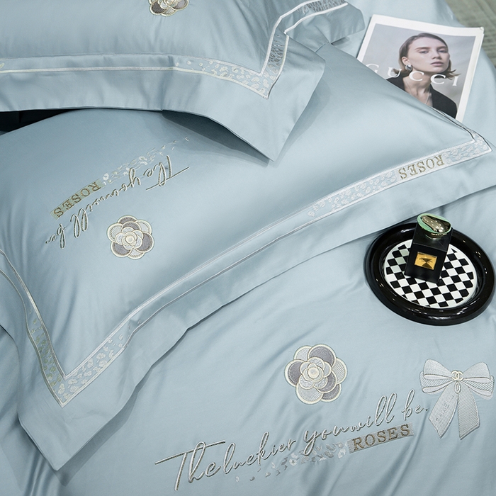 91家纺网 家纺一手货源 找家纺 （总）绒博士 2024新款160支长绒棉四件套-巴黎之约