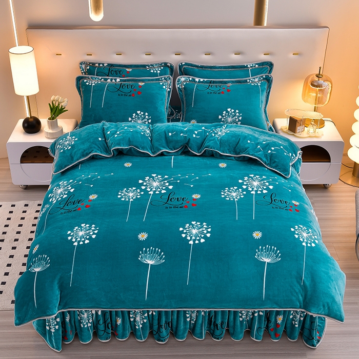 91家纺网 家纺一手货源 找家纺 绒品荟家纺 2025新款牛奶绒四件套 美妙绝伦