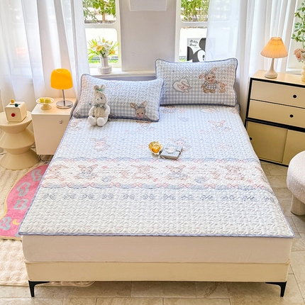 91家纺网 家纺一手货源 找家纺 （总）美达家纺 2025新款A类全棉夹棉洛丽塔系列地垫床垫床褥