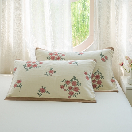 91家纺网 家纺一手货源 找家纺 （总）棠薇家纺 2025新款A类加厚八层纯棉纱布小清新枕巾