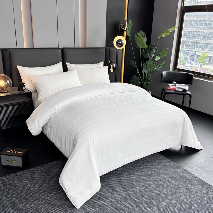 91家纺网 家纺一手货源 找家纺 美伦美 2024新款全棉提花 白色