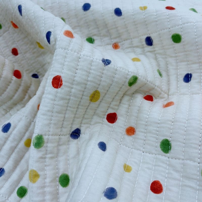 91家纺网 家纺一手货源 找家纺 2024新款棉加绒双面两用四季款床盖三件套 七彩乐园