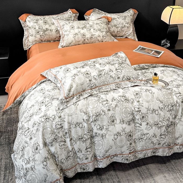 91家纺网 家纺一手货源 找家纺 舒慕 2025新款阳绒天丝棉磨毛数码印花缇芙绒四件套 写意人生