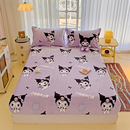 91家纺网 家纺一手货源 找家纺 （总）名兮 2024新款经典奥特曼-三丽鸥高克重牛奶绒床笠