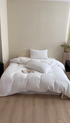 91家纺网 家纺一手货源 找家纺 梦享生活家居 2024新款全棉三层提花肌理纹系列四件套 提花格趣