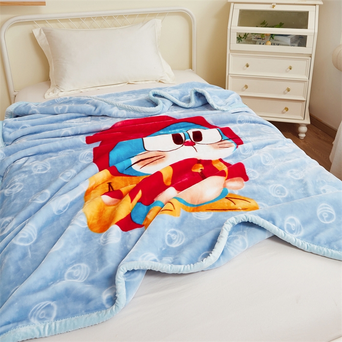 91家纺网 家纺一手货源 找家纺 凯轩毛毛毯毯子网销专供 2024新款双层学生云毛毯毯子 小红帽