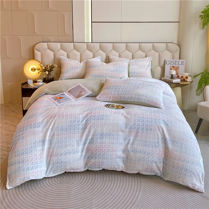 91家纺网 家纺一手货源 找家纺 （总）佰亿莱 2024新款雕花牛奶绒四件套