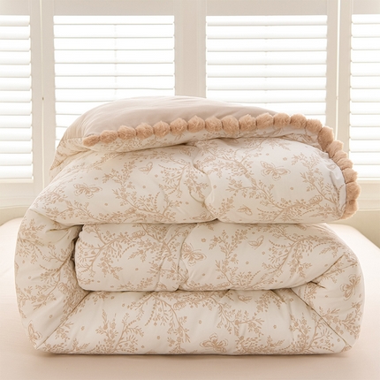 圣楚家纺 2024新款加厚保暖云朵棉毛球冬被 逐风飞扬