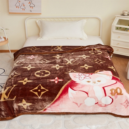 91家纺网 家纺一手货源 找家纺 凯轩毛毛毯毯子网销专供 2024新款双层学生云毛毯毯子 啊Q