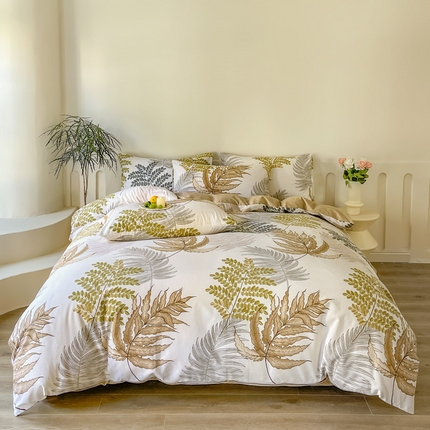 91家纺网 家纺一手货源 找家纺 （总）金泰莱 2025新款全棉四件套长绒棉四件套磨毛四件套纯棉四件套