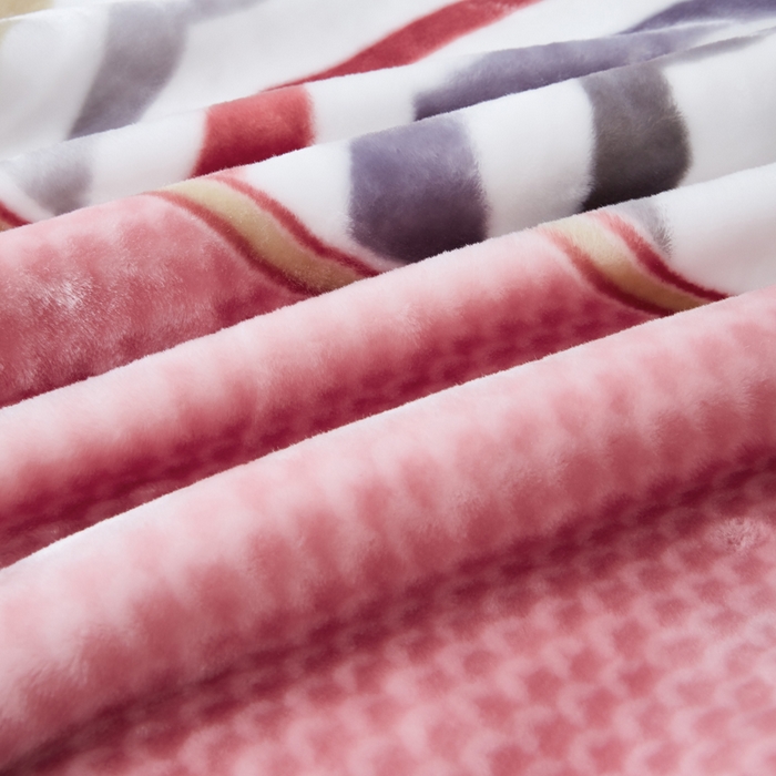 91家纺网 家纺一手货源 找家纺 凯轩毛毛毯毯子网销专供 2024新款新中式大版印花双层云毛毯毯子 双马