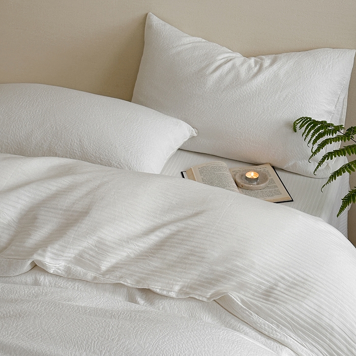 91家纺网 家纺一手货源 找家纺 梦享生活家居 2024新款全棉三层提花肌理纹系列四件套 提花繁花