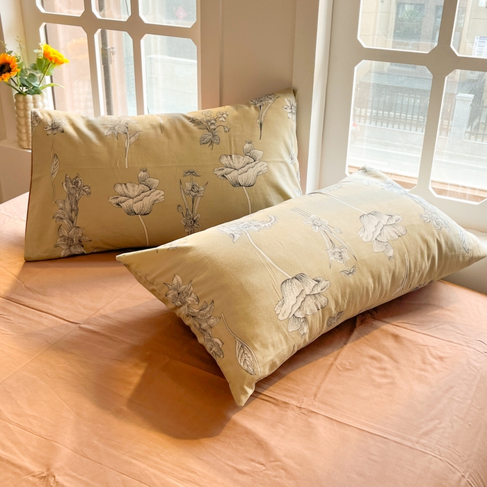 91家纺网 家纺一手货源 找家纺 千朵 2024新款全棉磨毛四件套 秋屿