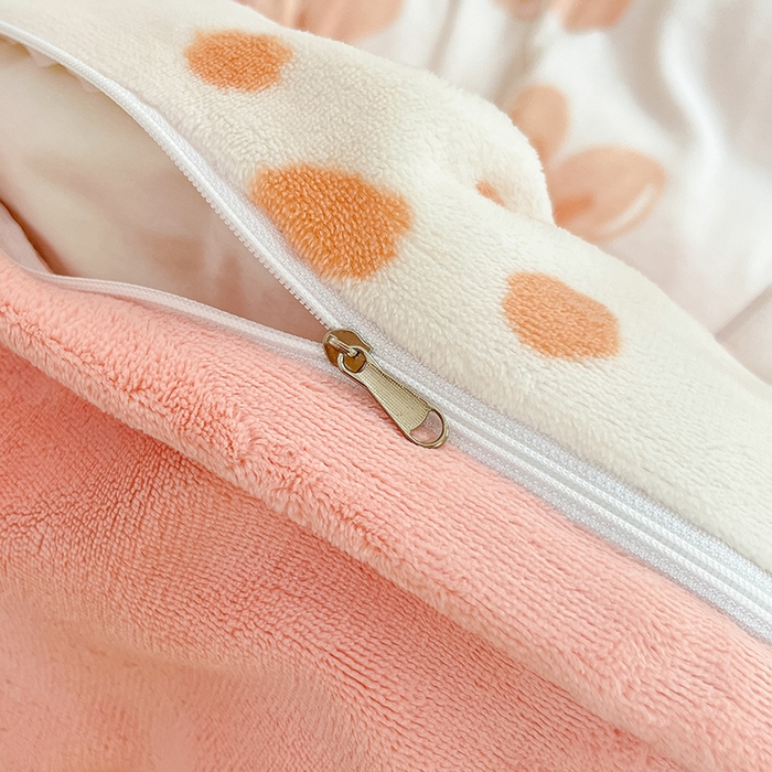 91家纺网 家纺一手货源 找家纺 雅居纺家纺 2024新款高克重印花牛奶绒单枕套 浪漫花香