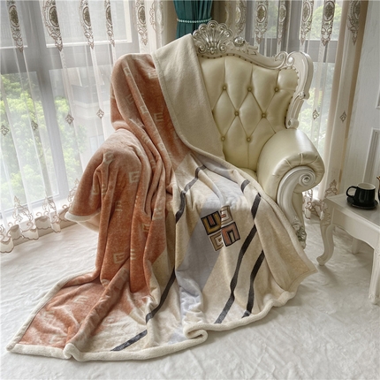 91家纺网 家纺一手货源 找家纺 （总）卡奥家纺 2024新款双层大版云貂绒毛毯北极绒休闲盖毯法莱绒沙发毯空调毯子