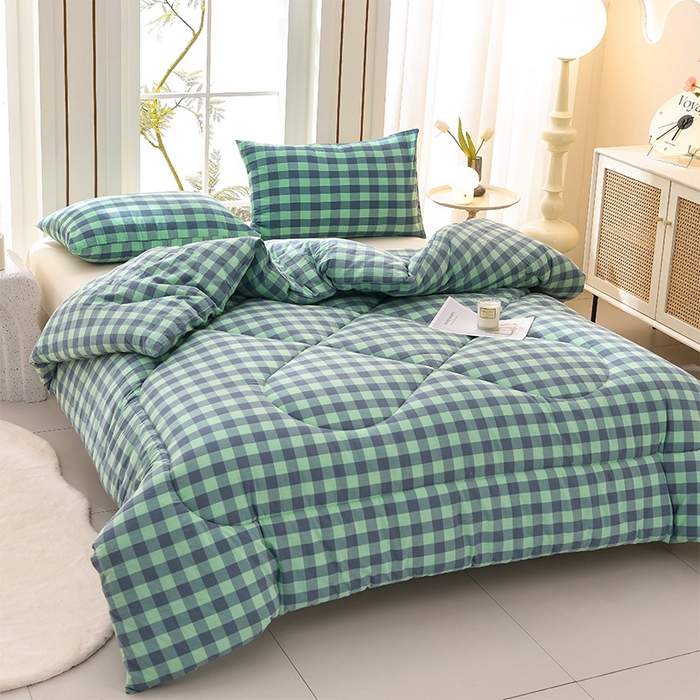 91家纺网 家纺一手货源 找家纺 圣楚家纺 2024新款绗缝保暖印花冬被 夜曲