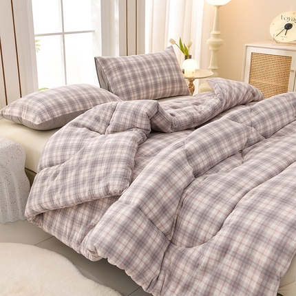 圣楚家纺 2024新款绗缝保暖印花冬被 晨晓