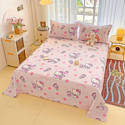 91家纺网 家纺一手货源 找家纺 （总）名兮 2024新款经典奥特曼-三丽鸥高克重牛奶绒床单-盖毯