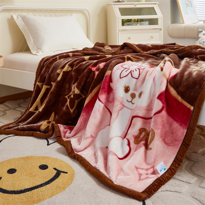 91家纺网 家纺一手货源 找家纺 凯轩毛毛毯毯子网销专供 2024新款双层学生云毛毯毯子 啊Q