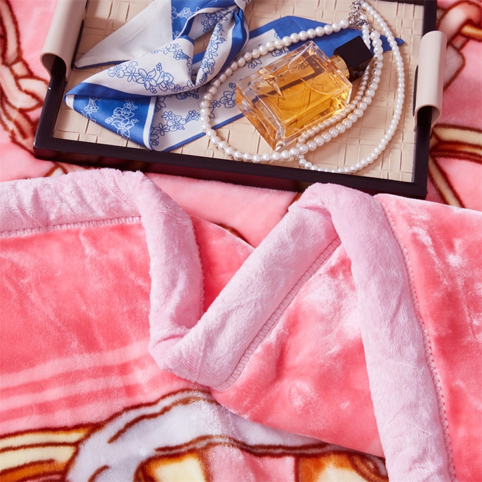 91家纺网 家纺一手货源 找家纺 凯轩毛毛毯毯子网销专供 2024新款A类双层云毛毯毯子 素雅