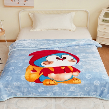 91家纺网 家纺一手货源 找家纺 凯轩毛毛毯毯子网销专供 2024新款双层学生云毛毯毯子 小红帽