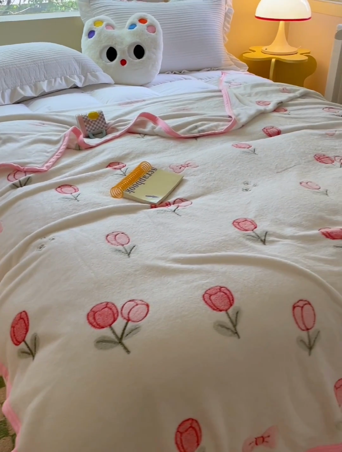 91家纺网 家纺一手货源 找家纺 慕尚家纺 2025新款高克重加厚雪花绒毛毯毯子 玫瑰之恋