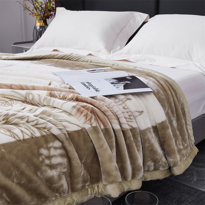 91家纺网 家纺一手货源 找家纺 凯轩毛毛毯毯子网销专供 2024新款A类双层云毛毯毯子 春色