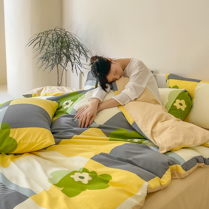 91家纺网 家纺一手货源 找家纺 金泰莱 2025新款全棉四件套长绒棉四件套磨毛四件套纯棉四件套 蔷薇格调